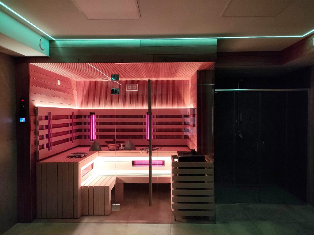 sauna infrared bielsko biała światła led